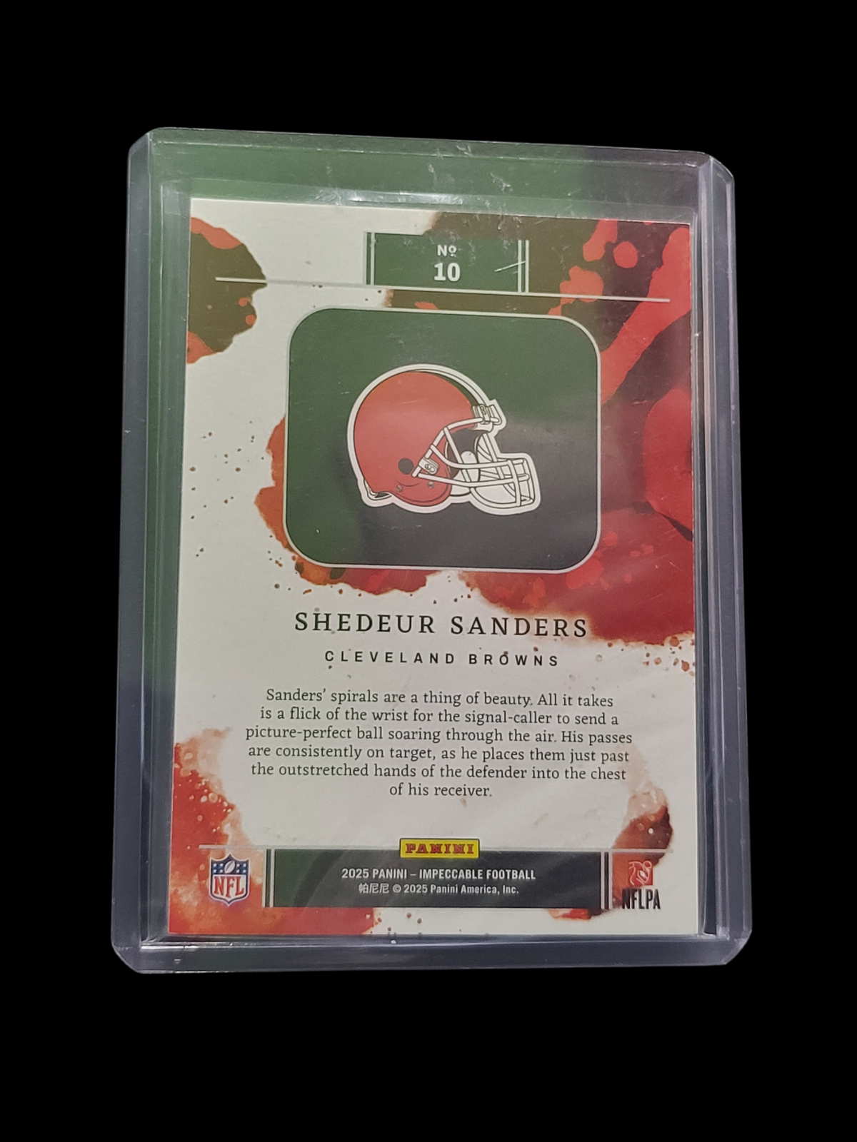 2025 Panini Rookie Shield Shedeur Sanders #10 Rc 1 Troy Ounce .999 Silver