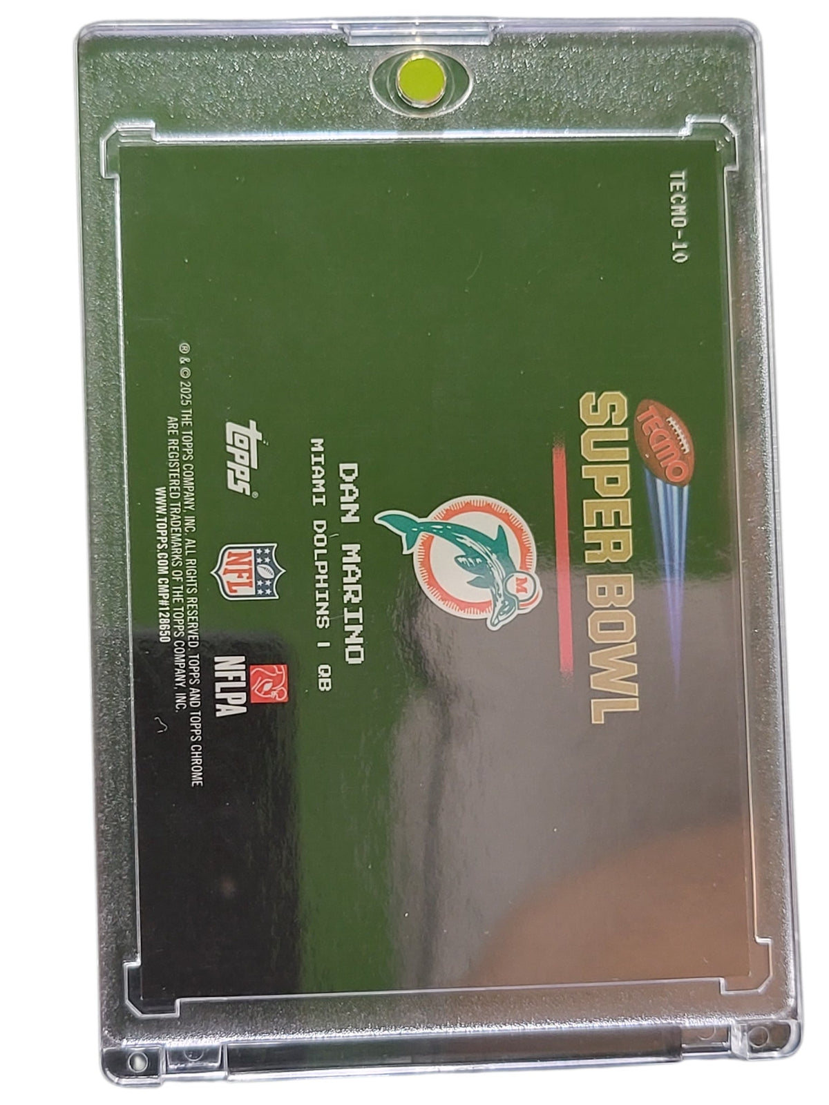 2025 Topps Chrome Tecmo Super Bowl Dan Marino #Tecno-10 Refractor