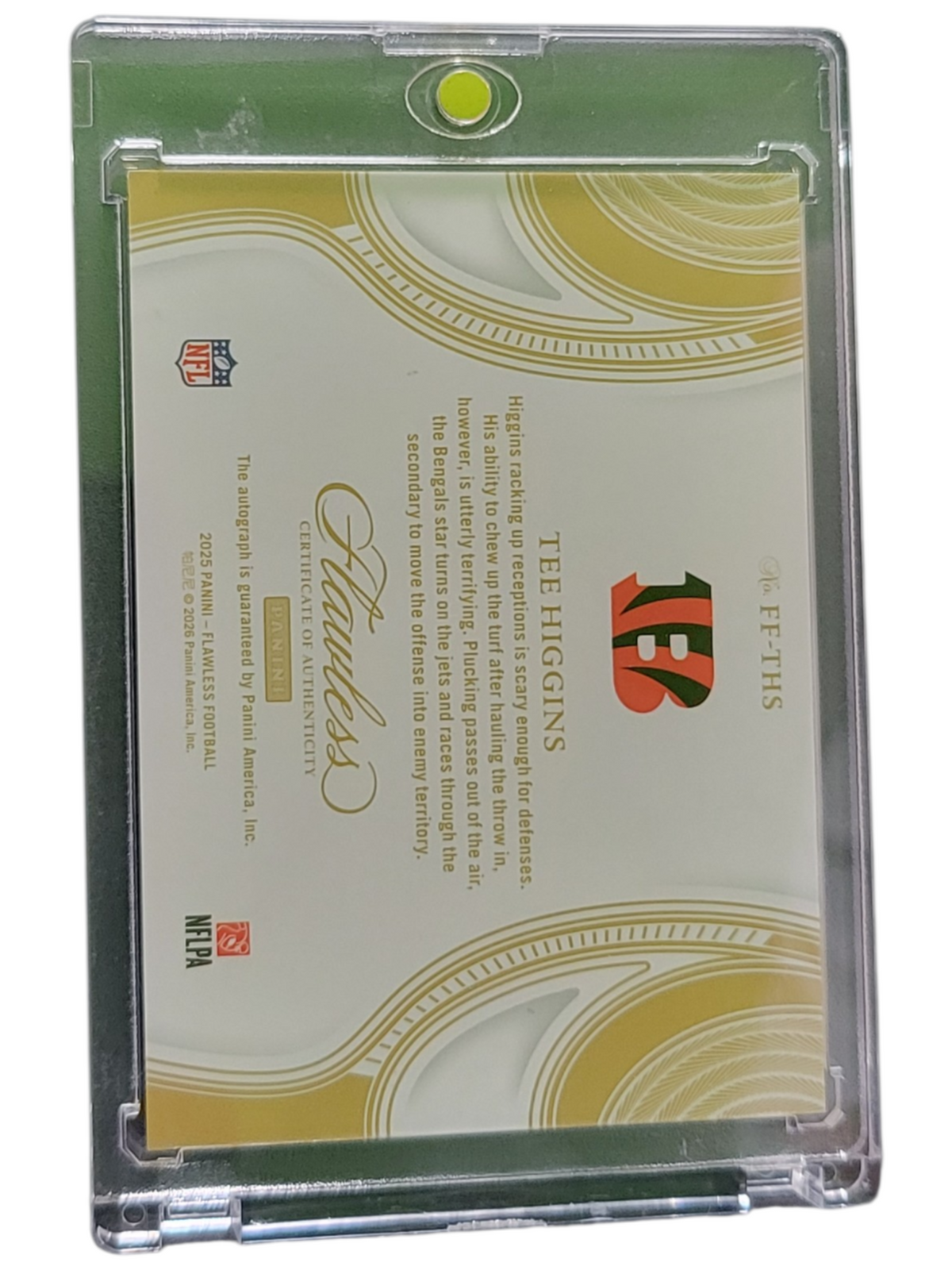 2026 Panini Flawless Flawless Flyers Tee Higgins #Ff-Ths 11/25