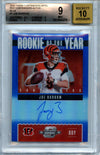 Joe Burrow 2020 Panini ROY Contenders Blue Auto #1 25/75 BGS 9 Auto 10 Cracked Slab