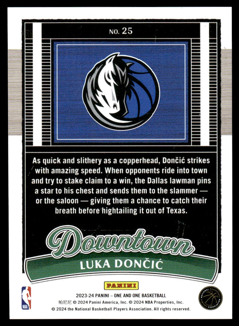 2023-24 One And One #25 Luka Dončić Downtown! Ssp