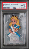 2023 Topps Chrome Uk Disney 100 Years of Wonder Alice #44 PSA 10
