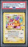 Graded 2021 PKM Celebrations BSP Birthday Pikachu #24 HOLO Classic Collection Black Star Promo Trading Card Game PSA 10 Gem Mint