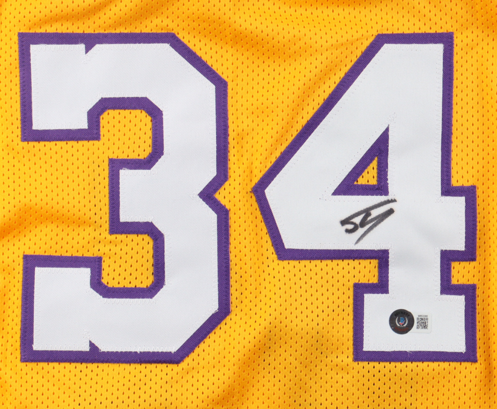 Shaquille O'neal Signed Autographed Custom Jersey (Swau Coa)