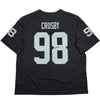 Autographed/Signed Maxx Crosby Oakland Las Vegas Raiders Black Authentic Football Jersey Fanatics COA