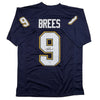 Autographed/Signed Drew Brees Los Angeles San Diego Navy Blue Football Jersey Beckett BAS COA