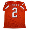 Autographed/Signed Emeka Egbuka Tampa Bay Orange Creamsicle Football Jersey Beckett BAS COA