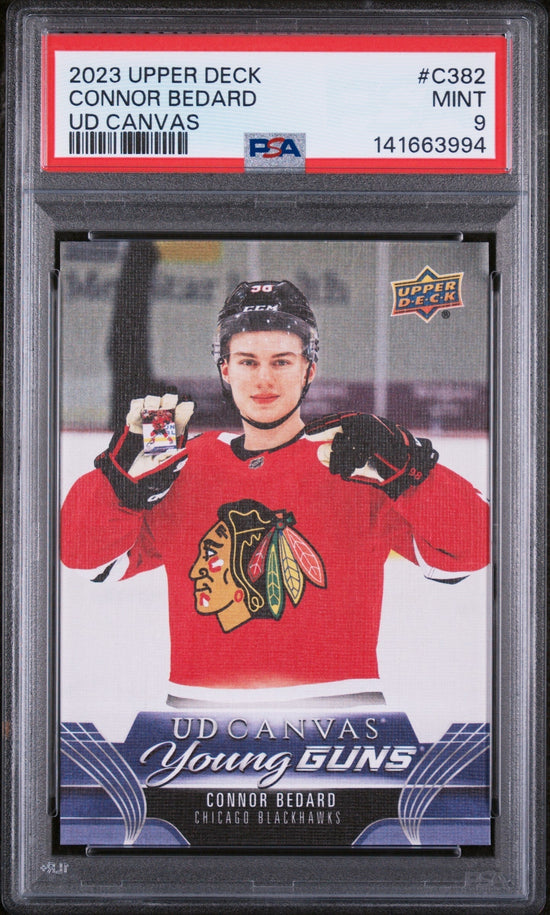 2023 Upper Deck Ud Canvas Connor Bedard #C382 PSA 9