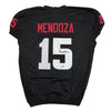 Autographed/Signed Fernando Mendoza Indiana Black College Football Jersey Beckett BAS COA