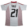Autographed/Signed Andrea Pirlo AC Milan White Soccer Futbol Jersey Beckett BAS COA
