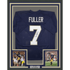 Framed Autographed/Signed Will Fuller 35x39 Notre Dame Blue College Football Jersey JSA COA