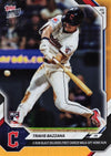 2026 Topps Now Travis Bazzana #462 Orange Foil /25 2 Run Blast Delivers First Career Walk Off Home Run Cleveland Guardians Rookie RC Baseball Card