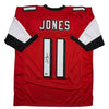 Autographed/Signed Julio Jones Atlanta Red Football Jersey Beckett BAS COA