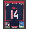 Framed Autographed/Signed Jaylin Noel 35x39 Houston Navy Blue Pro Cut Football Jersey JSA COA