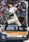 2026 Topps Now Cam Schlittler #608 Black Foil /10 Lands 1st Career 200-K Season in Win Over Red Sox New York Yankees Rookie RC Baseball Card