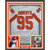 Framed Autographed/Signed Elijah Roberts 35x39 Tampa Bay Retro White Football Jersey Beckett BAS COA