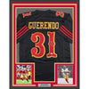 Framed Autographed/Signed Isaac Guerendo 35x39 San Francisco Black Rivalries Collection Football Jersey Beckett BAS COA
