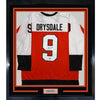 Framed Autographed/Signed Jamie Drysdale 35x39 Philadelphia Orange Hockey Jersey Beckett BAS COA