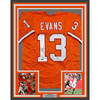 Framed Autographed/Signed Mike Evans 35x39 Tampa Bay Orange Creamsicle Football Jersey Beckett BAS COA