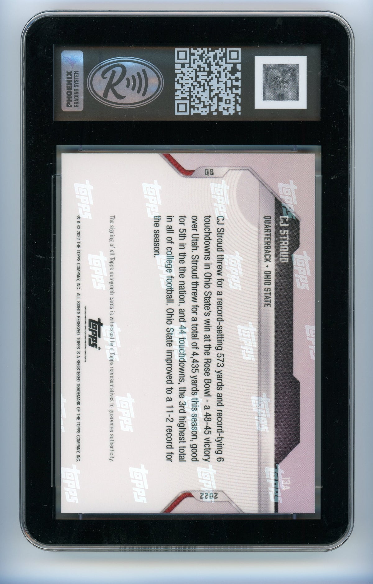C.J. Stroud 2021 Topps Bowman Next Autographs #'D 59/99 Rare Edition 9