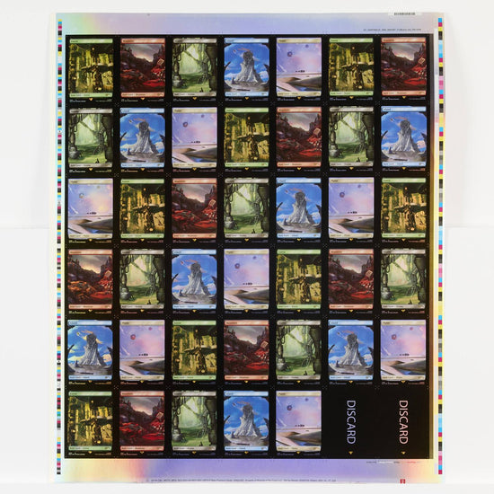Magic The Gathering - Uncut Sheet: Secret Lair Drop: Transformers - Lands (Non-Foil)