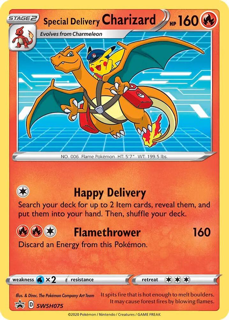 Special Delivery Charizard - Swsh075 - Swsh: Sword & Shield Promo Cards (Swsd)