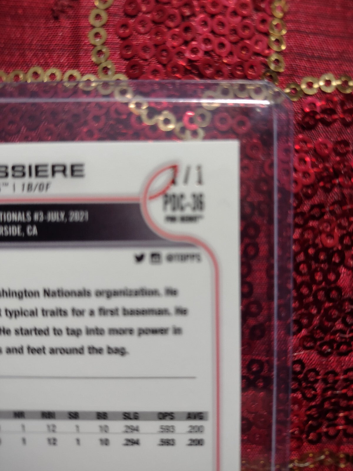 2022 Topps Pro Debut Branden Boissiere #Pd-36 Superfractor