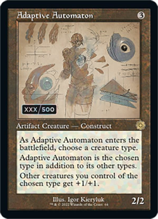 Adaptive Automaton (Schematic) (Serial Numbered) - The Brothers' War: Retro Frame Artifacts (Brr)