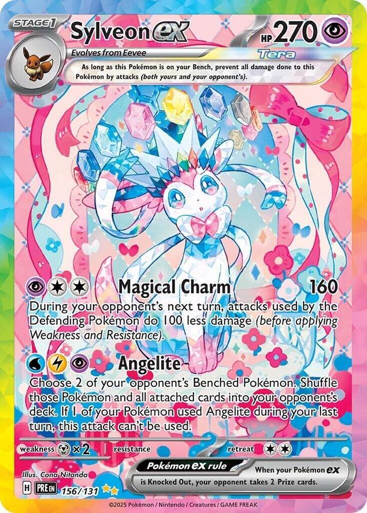 Sylveon Ex - 156/131 - Sv: Prismatic Evolutions (Pre)