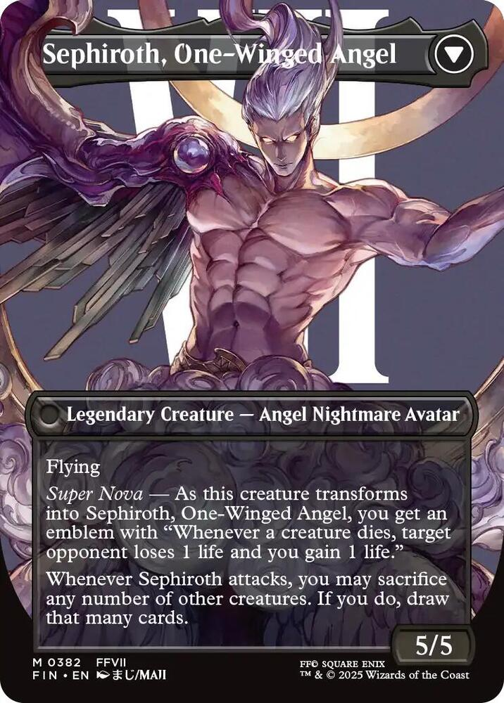 Sephiroth, Fabled Soldier (Borderless) (Surge Foil) - Final Fantasy (Fin)