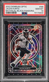 2022 Panini Donruss Optic Mythical M6 Jalen Hurts Black Pandora PSA 10