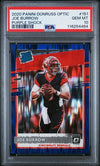 Joe Burrow 2020 Panini Donruss Optic Purple Shock #151 PSA 10