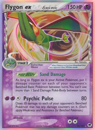 Flygon Ex (Delta Species) (92/101) - Dragon Frontiers Holofoil