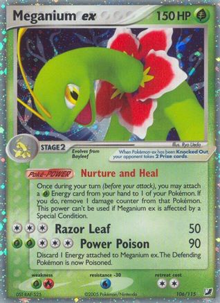 Meganium Ex (106/115) - Unseen Forces Holofoil