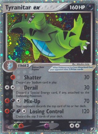 Tyranitar Ex (111/115) - Unseen Forces Holofoil