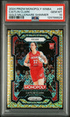 Graded 2024 Panini Prizm Monopoly WNBA Caitlin Clark #65 /500 Gold Millionaire Shimmer Rookie RC Basketball Card PSA 10 Gem Mint