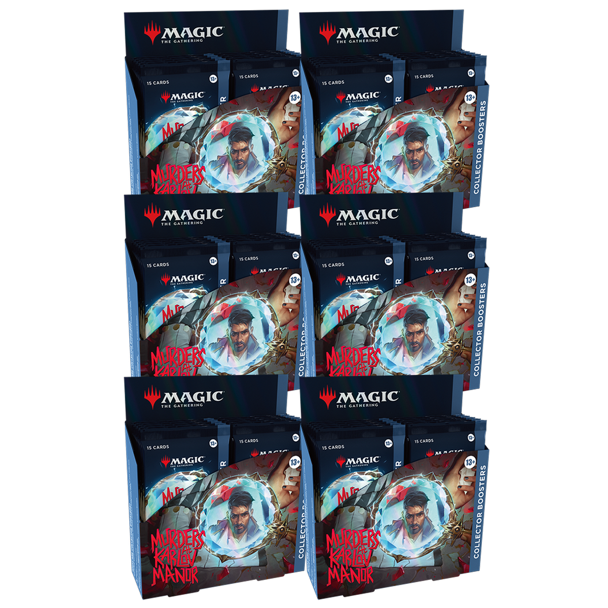 Magic The Gathering: Murders At Karlov Manor Collector's Booster Case - 6 Boxes