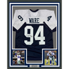 Framed Autographed/Signed Demarcus Ware 35x39 Dallas Thanksgiving Day Football Jersey Beckett BAS COA