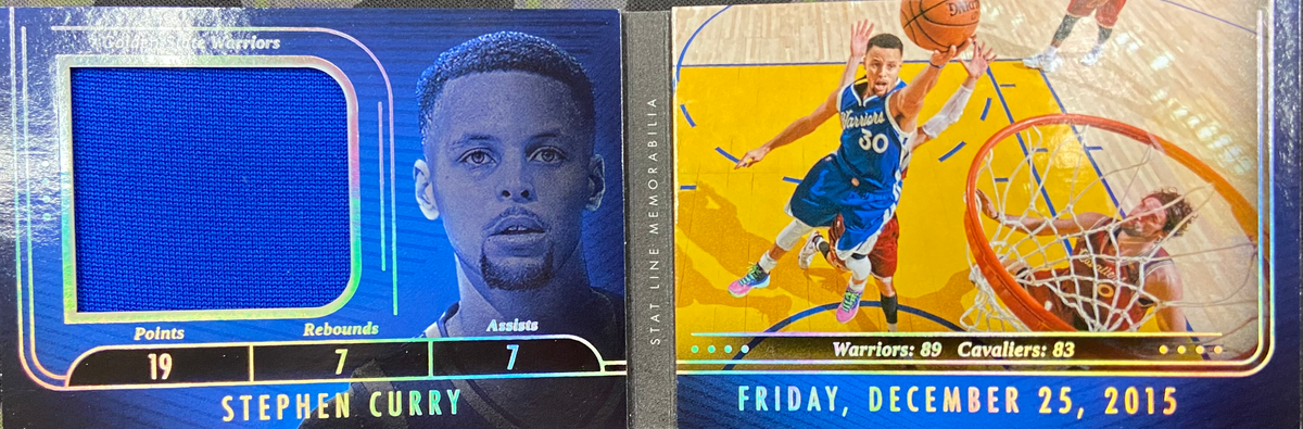 2024-25 Panini Silhouette - Stephen Curry - Stat Line Memorabilia Card 37/39