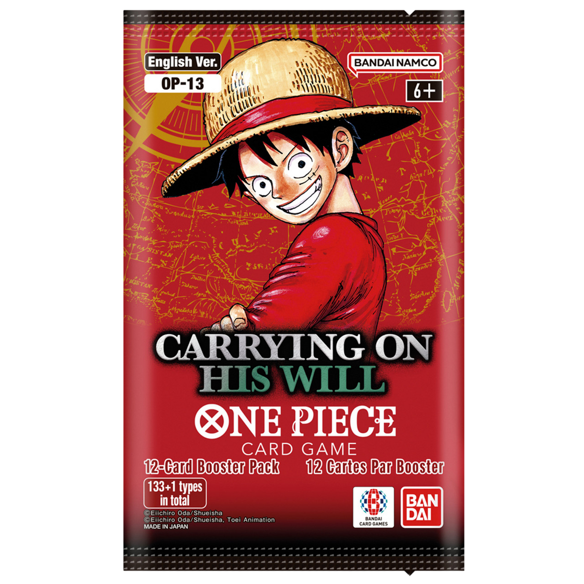 One Piece TCG - Carrying On His Will (Op-13) - Booster Box (24X Packs)