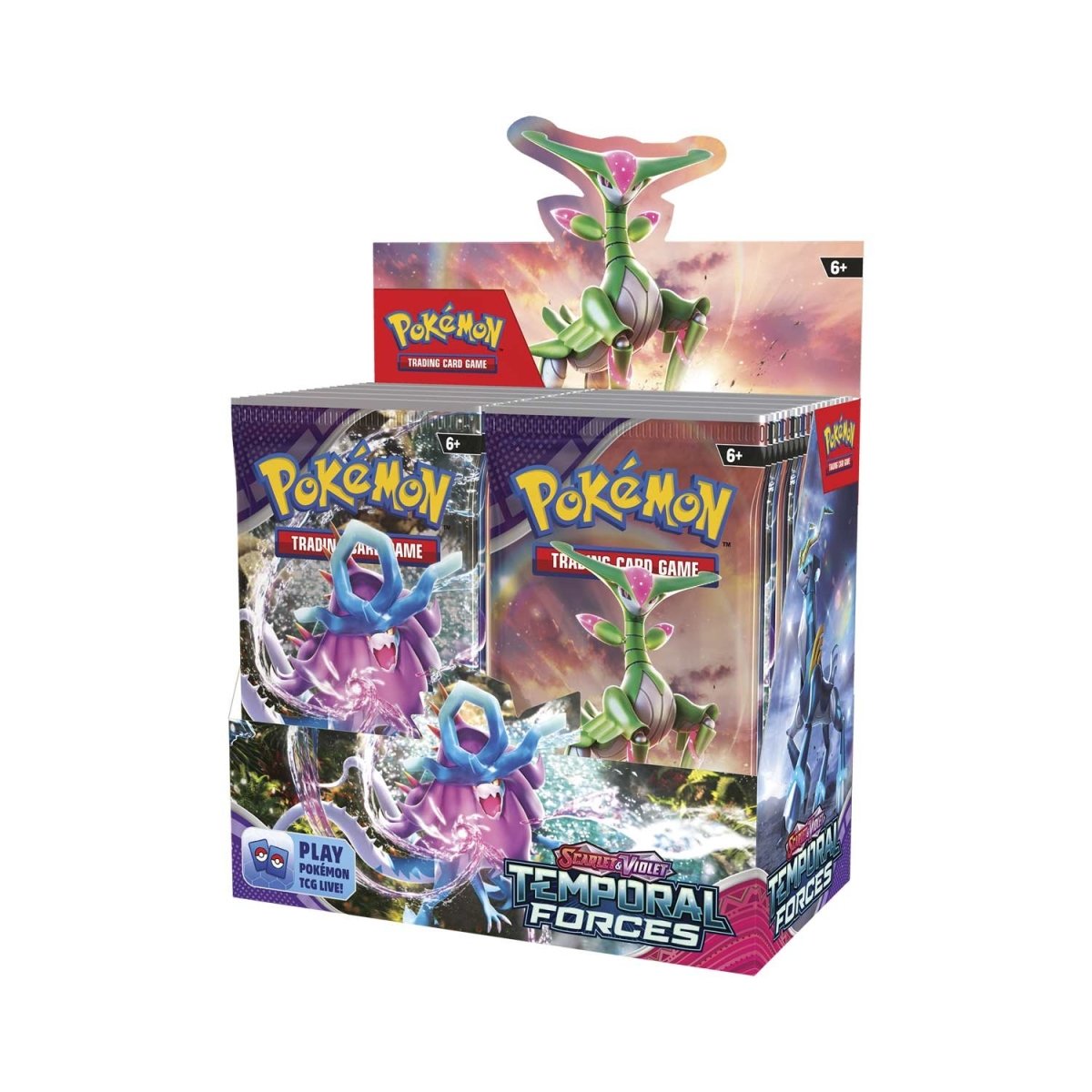 Pokemon Temporal Forces Booster Box Display