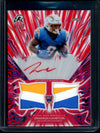 2026 Topps Resurgence Omarion Hampton Amped Up Dual RC Patch Autograph Red /5 Chargers