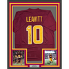 Framed Autographed/Signed Sam Leavitt 35x39 Arizona State Maroon College Football Jersey Beckett BAS COA