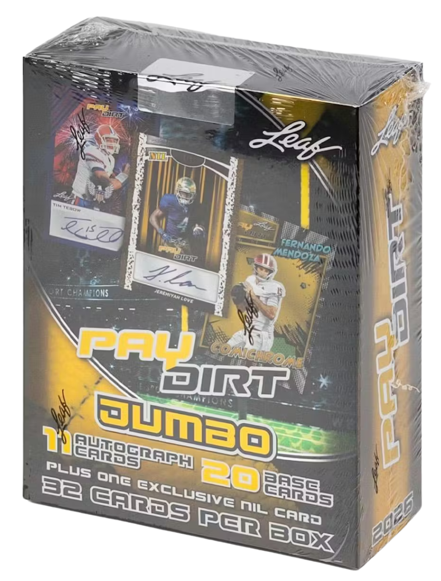 2026 Leaf Paydirt Football Hobby Jumbo Box
