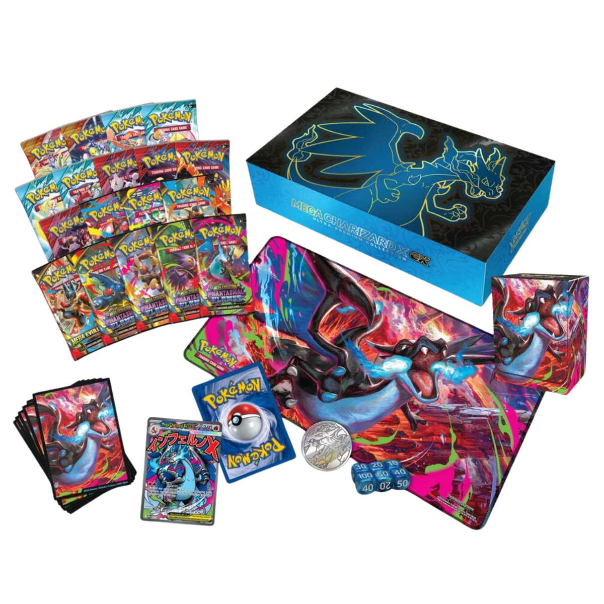 2025 Pokemon Mega Charizard X Ex Ultra Premium Collection