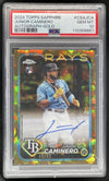 2024 Topps Chrome Sapphire Chrome Gold Junior Caminero RC Auto /50 PSA 10