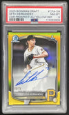 2025 Bowman Draft Chrome Prospect Yellow #CPASH Seth Hernandez RC Auto /75 PSA 8
