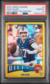 2025 Topps Chrome 1975 Topps 4 Josh Allen Yellow Refractor PSA 10