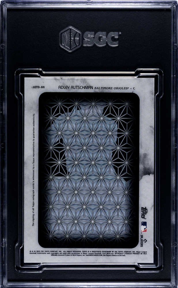 2023 Topps Diamond Icons Adley Rutschman #Iotd-Ar Of The Sgc 8.5 Auto 10