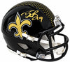 Drew Brees Signed New Orleans Saints Alt Black Mini Speed Helmet GTSM